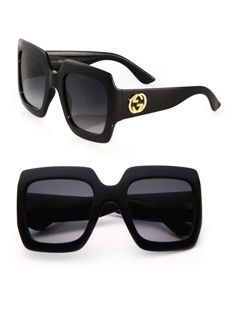 oversize square-frame sunglasses gucci|gucci women's oversized square sunglasses.